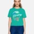 Hanalie Relaxed Girlfriend Short Sleeve T-Shirt in Coral Reef, Size Medium