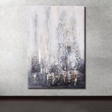 Mintura Handmade Abstract Golden Oil Paintings On Canvas Wall Art Decoration Modern Picture For Home Decor Rolled Frameless Unstretched Pai