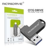 Rotate Usb 3.0 Flash Drive for iPhone with 2 in 1 USB-A to lightning interface usb3.0 pendrive for Iphone7/8/9/11/12/13 / Ipad