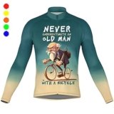 21Grams Men’s Cycling Jersey Long Sleeve Bike Top with 3 Rear Pockets Mountain Bike MTB Road Bike Cycling Breathable Quick Dry Moisture Wic